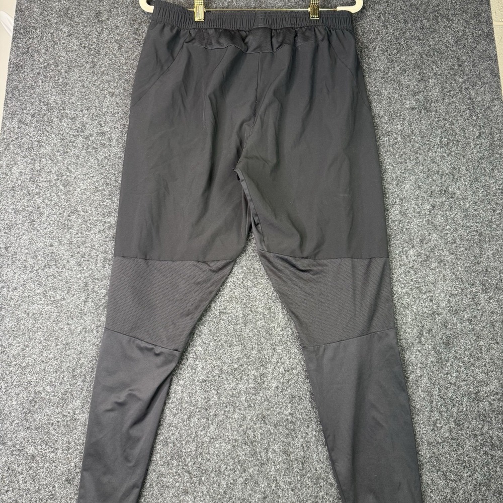 Gymshark Mens M Black Training Pants Tapered Zip Pockets Mesh Panel Athletic - Picture 8 of 8